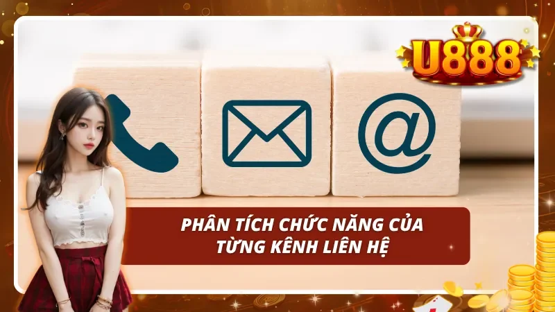 Tham khảo những chức năng của các kênh liên hệ U888