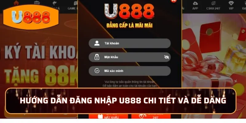 Hướng dẫn đăng nhập U888 với 4 bước chi tiết và dễ dàng